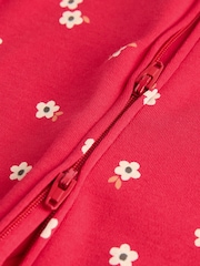 Red Cherry 4 Pack Two Way Zip 100% Cotton Baby Sleepsuits (0mths-3yrs) - Image 10 of 12