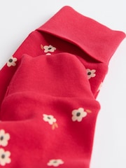 Red Cherry 4 Pack Two Way Zip 100% Cotton Baby Sleepsuits (0mths-3yrs) - Image 11 of 12