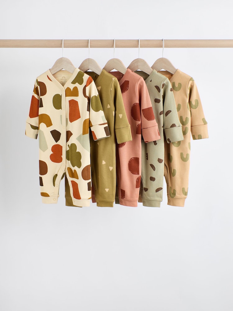 Neutral Baby Sleepsuits 5 Pack (0mths-3yrs) - Image 1 of 13