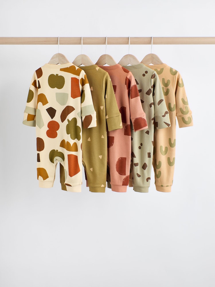 Neutral Baby Sleepsuits 5 Pack (0mths-3yrs) - Image 2 of 13 Neutral Baby Sleepsuits 5 Pack (0mths-3yrs) - Image 2 of 13