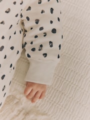 Ecru 2.5 Tog Wadded Zip Sleepsuit - Image 2 of 3