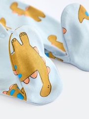 Blue/Green Character 100% Cotton Baby Sleepsuits 3 Pack (0mths-2yrs) - Image 10 of 11