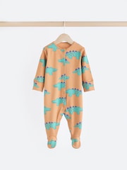 Blue/Green Character 100% Cotton Baby Sleepsuits 3 Pack (0mths-2yrs) - Image 5 of 11