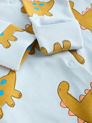 Blue/Green Character 100% Cotton Baby Sleepsuits 3 Pack (0mths-2yrs) - Image 9 of 11