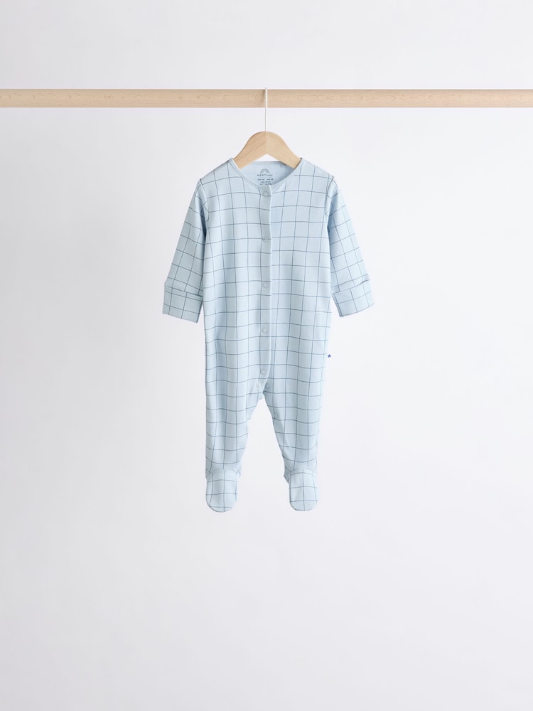 Imprimée bleue - Combinaisons de sommeil pour bébé 7 Pack (0mois-2ans) - Image 7 of 16