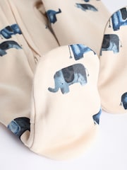 Blue Elephant Two Way Zip Baby 100% Cotton Sleepsuits 3 Pack (0mths-2yrs) - Image 10 of 12