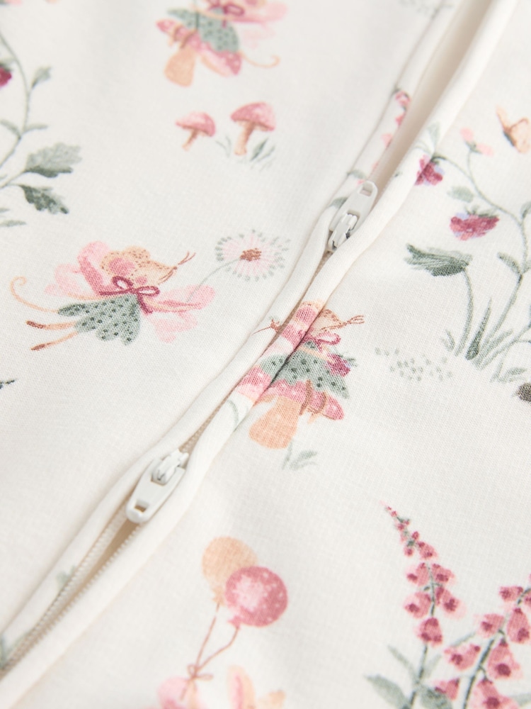 Ecru, Feenmotiv - Baby-Schlafanzug mit Fleece-Futter und 2-Wege-Reißverschluss - Bild 12 von 12 Ecru, Feenmotiv - Baby-Schlafanzug mit Fleece-Futter und 2-Wege-Reißverschluss - Bild 12 von 12