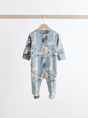 Neutral Animal 100% Cotton Baby Sleepsuits 3 Pack (0mths-3yrs) - Image 5 of 13