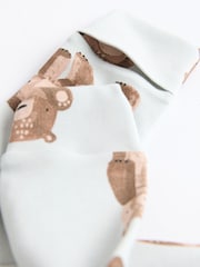 Neutral Two Way Zip Baby 100% Cotton Sleepsuits 3 Pack (0mths-2yrs) - Image 11 of 11