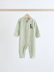 Green/Navy 3 Pack Baby Footless Sleepsuit (0mths-3yrs) - Image 3 of 15