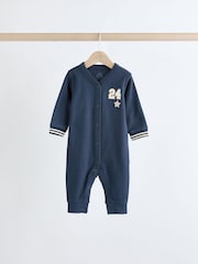 Green/Navy 3 Pack Baby Footless Sleepsuit (0mths-3yrs) - Image 5 of 15