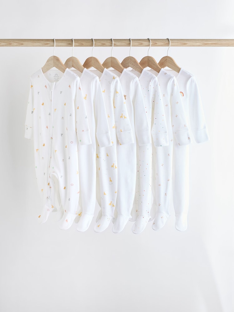 Weiß/Charaktermotiv in leuchtenden Farben - Baby-Schlafanzüge aus 100 % Baumwolle (0–2 J.) - Bild 1 von 15 Weiß/Charaktermotiv in leuchtenden Farben - Baby-Schlafanzüge aus 100 % Baumwolle (0–2 J.) - Bild 1 von 15