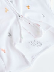 White Bright Character 7 Pack Baby 100% Cotton Sleepsuits (0-2yrs) - Image 12 of 15