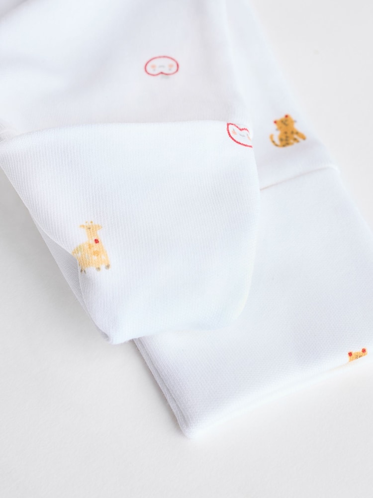 Blanc motif personnage vif - Combinaisons de nuit Bébé 100% coton (0-2ans) - Image 14 of 15