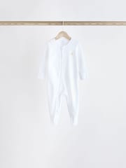 White Bright Character 7 Pack Baby 100% Cotton Sleepsuits (0-2yrs) - Image 4 of 15