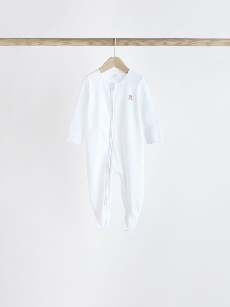 Blanc motif personnage vif - Combinaisons de nuit Bébé 100% coton (0-2ans) - Image 6 of 15
