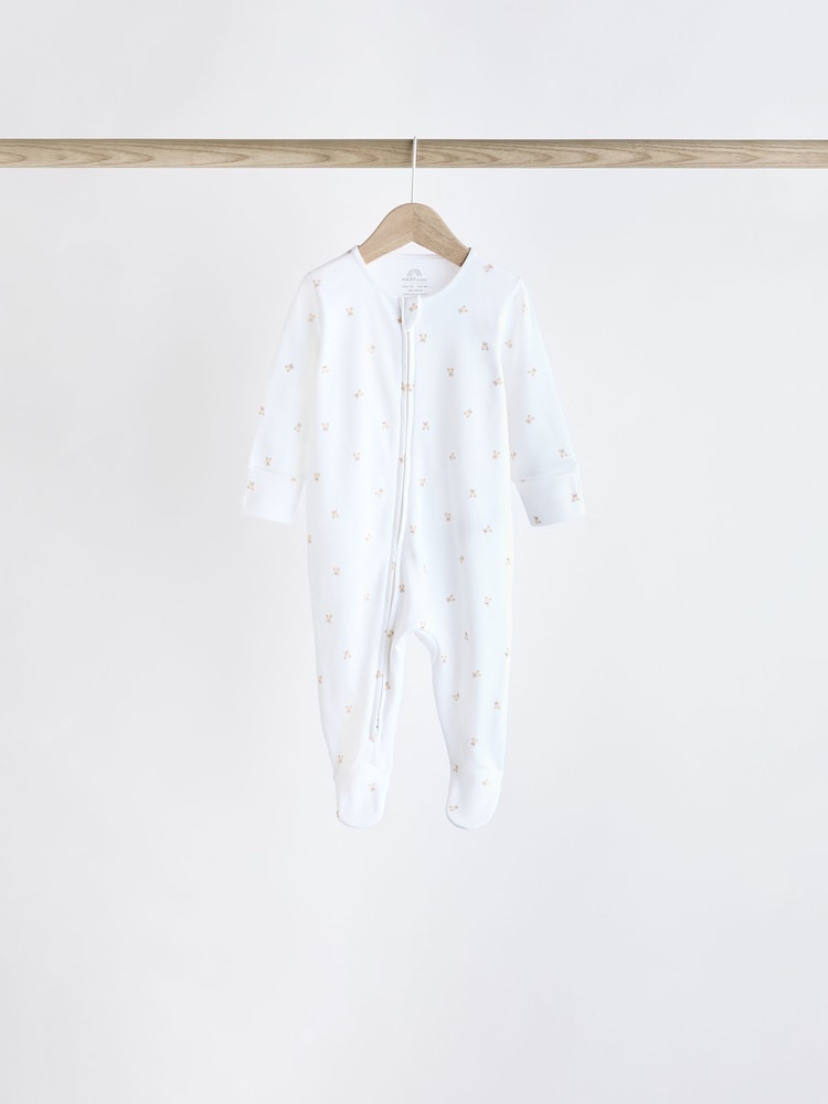 Blanc motif personnage vif - Combinaisons de nuit Bébé 100% coton (0-2ans) - Image 8 of 15