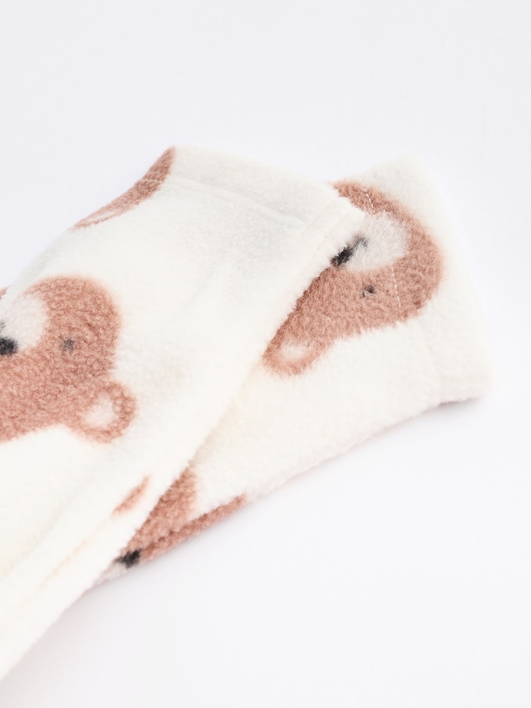 Neutral 2 Pack Baby Microfleece Sleepsuits - Image 11 of 11