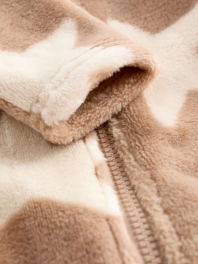 Neutral Baby Fleece Zip Sleepsuit - Image 10 of 12