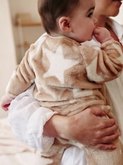Neutral Baby Fleece Zip Sleepsuit - Image 3 of 12