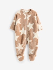 Neutral Baby Fleece Zip Sleepsuit - Image 6 of 12