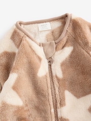 Neutral Baby Fleece Zip Sleepsuit - Image 9 of 12