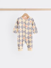 Purple Baby 100% Cotton Footless Sleepsuits 3 Pack (0mths-3yrs) - Image 5 of 12