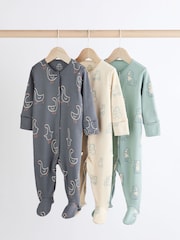 Mineral Blue Farm Printed Baby Sleepsuits 3 Pack (0mths-2yrs) - Image 1 of 8