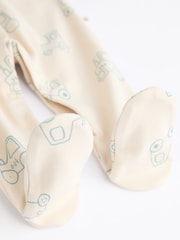 Mineral Blue Farm Printed Baby Sleepsuits 3 Pack (0mths-2yrs) - Image 7 of 8