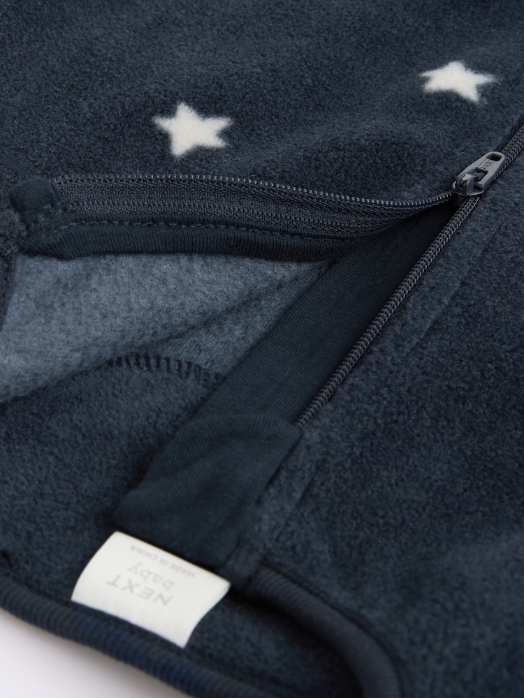 Blue Star/Cloud Fleece Sleepsuits 2 Pack - Image 11 of 12