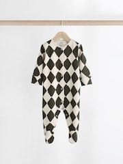 Черная и кремовая - Спальные костюмы для младенцев 4 набор (0mths-2yrs) - Изображение 4 из 14