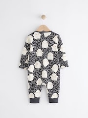 Black Ghost Halloween 100% Cotton Baby Sleepsuit (0-3yrs) - Image 2 of 8