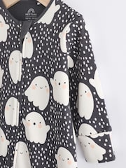 Black Ghost Halloween 100% Cotton Baby Sleepsuit (0-3yrs) - Image 3 of 8