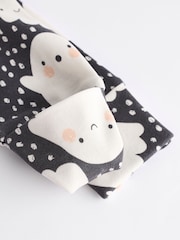 Black Ghost Halloween 100% Cotton Baby Sleepsuit (0-3yrs) - Image 6 of 8