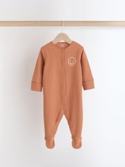 Brown Sleepsuits 3 Pack (0mths-2yrs) - Image 5 of 11