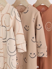 Brown Sleepsuits 3 Pack (0mths-2yrs) - Image 7 of 11