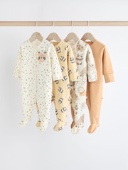 Ecru 100% Cotton Sleepsuit (0mths-2yrs) - Image 1 of 13