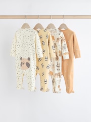 Ecru 100% Cotton Sleepsuit (0mths-2yrs) - Image 2 of 13