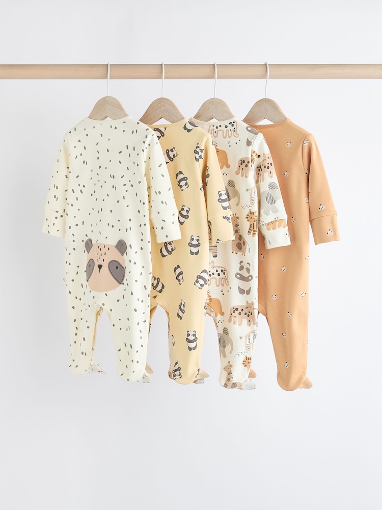 Ecru 100% Cotton Sleepsuit (0mths-2yrs) - Image 2 of 13