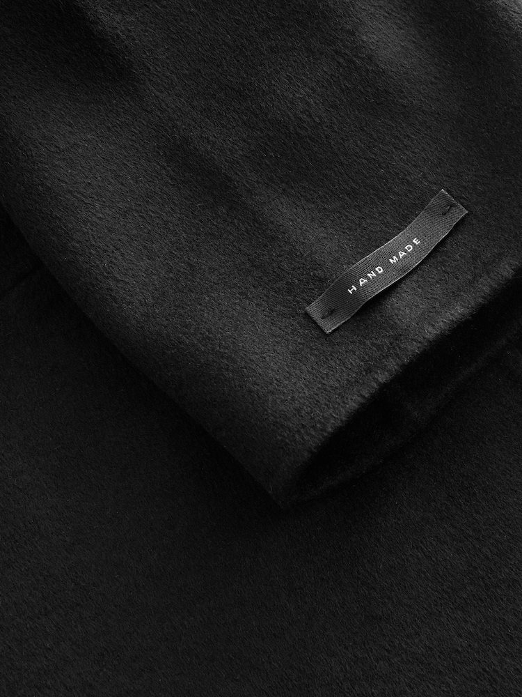 Black Premium Handsewn Wool Blend Blazer Coat - Image 9 of 9
