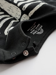 Black Halloween Skeleton 100% Cotton Baby Sleepsuit (0mths-3yrs) - Image 7 of 7