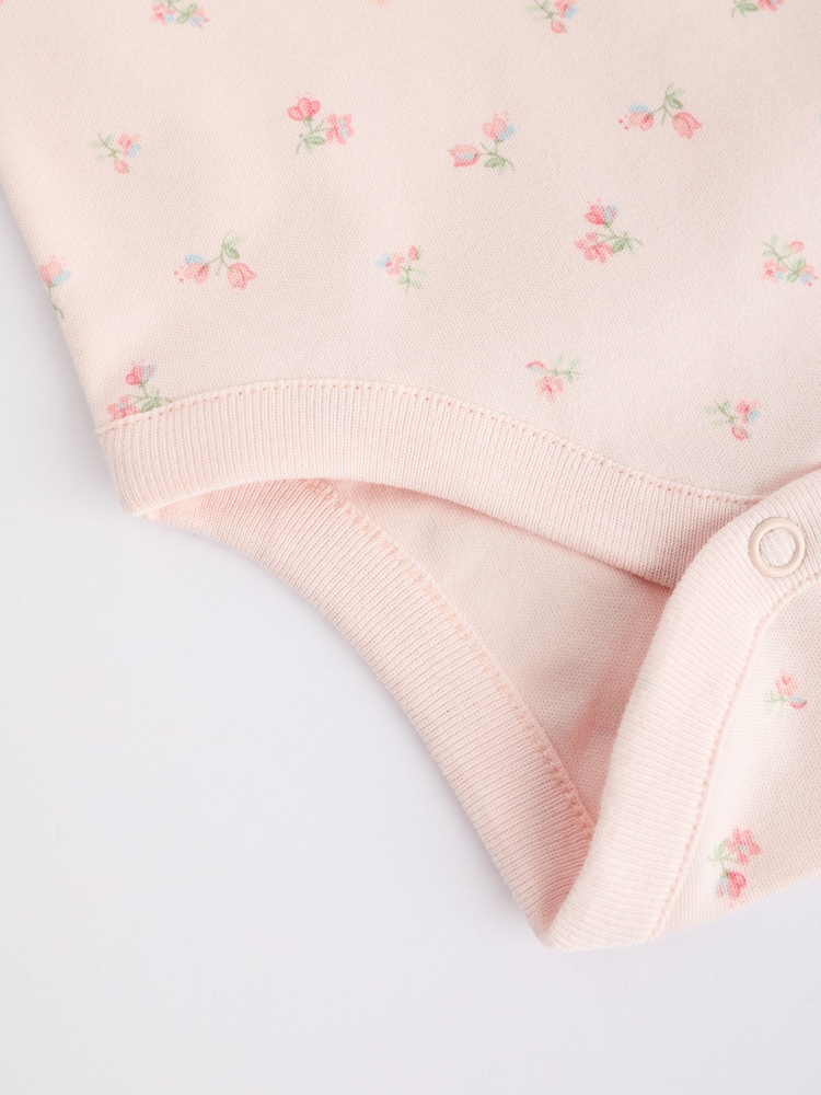 Lapin rose - Bébé Manches longues 100% Coton Body - Image 11 of 12