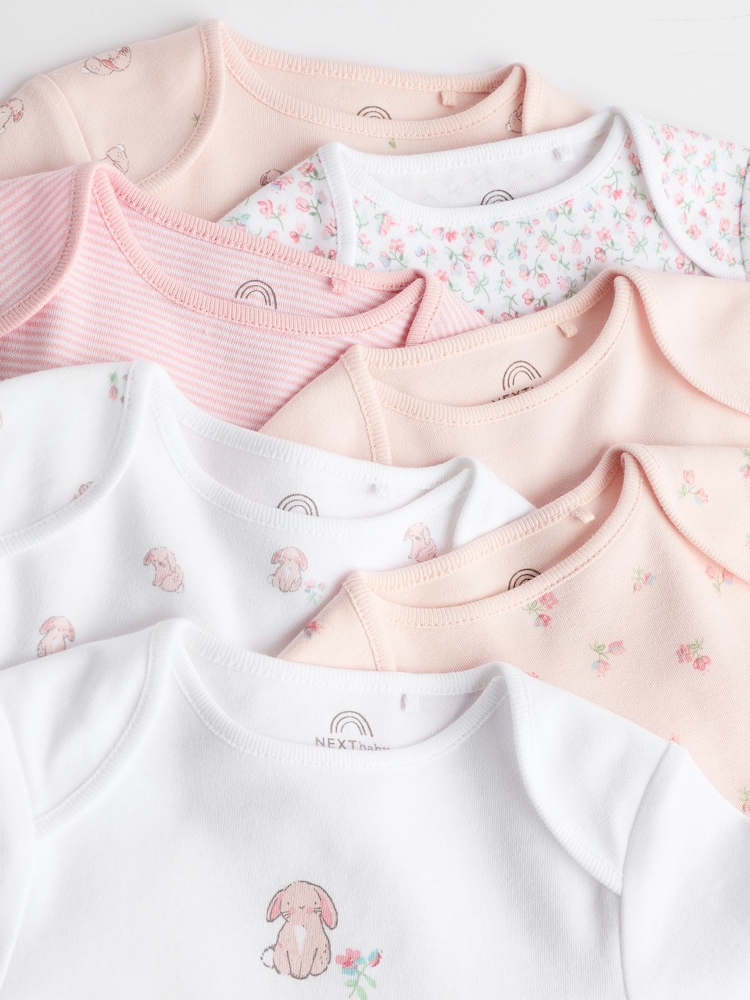 Lapin rose - Bébé Manches longues 100% Coton Body - Image 11 of 14