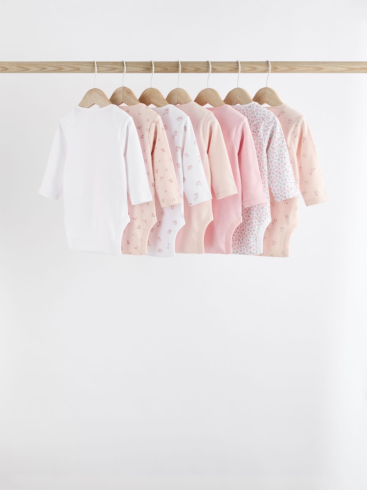 pinkes Häschen - Baby-Langarm-Bodys aus 100 % Baumwolle - Bild 2 von 14 pinkes Häschen - Baby-Langarm-Bodys aus 100 % Baumwolle - Bild 2 von 14