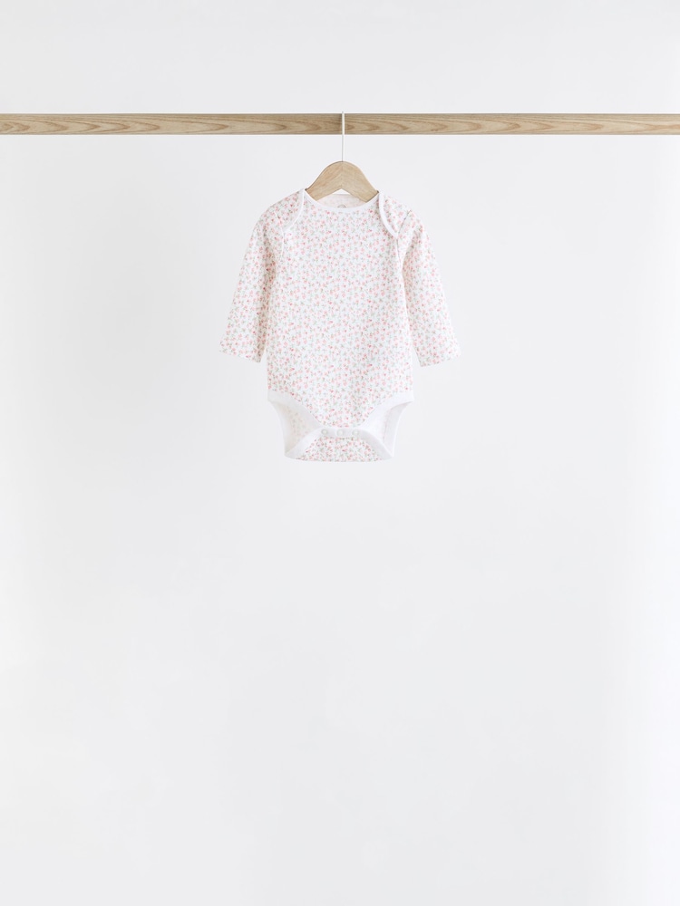 Lapin rose - Bébé Manches longues 100% Coton Body - Image 8 of 14