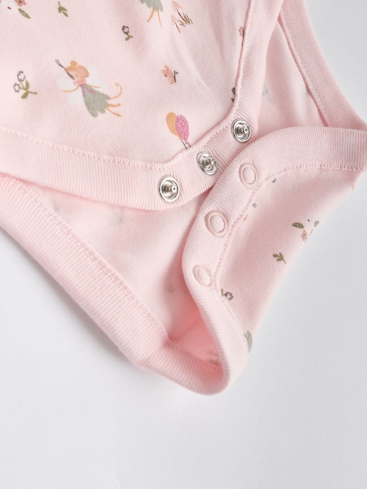 rožnata & Bela vila - dojenček kratek rokav; s kratkimi rokavi 100% Cotton bodi 5 komplet - Slika 13 iz 13 rožnata & Bela vila - dojenček kratek rokav; s kratkimi rokavi 100% Cotton bodi 5 komplet - Slika 13 iz 13