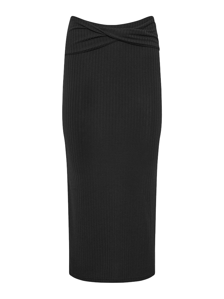 PixieGirl Petite Black Twist Maxi Skirt - Image 6 of 6