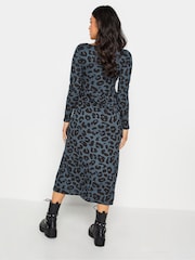 PixieGirl Petite Blue Long Sleeve Midi Dress - Image 2 of 4