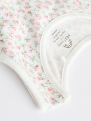 Pink Bunny Baby 100% Cotton Vests 5 Pack - Image 10 of 12
