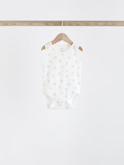 Pink Bunny Baby 100% Cotton Vests 5 Pack - Image 5 of 12